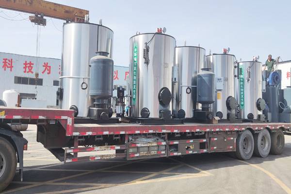 五臺立式生物質蒸汽發生器發往四川達州實拍現場